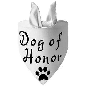Dog Bandana for Wedding Engagement Announcement Gift Photo Prop Pet Scarf Accessories